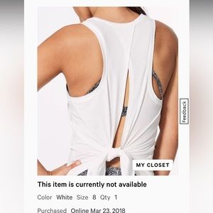 Lululemon All Tied Up Tank